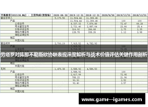 劳塔罗对阵那不勒斯欧协联表现深度解析与战术价值评估关键作用剖析
